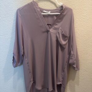 Elegant Mauve Women's Top